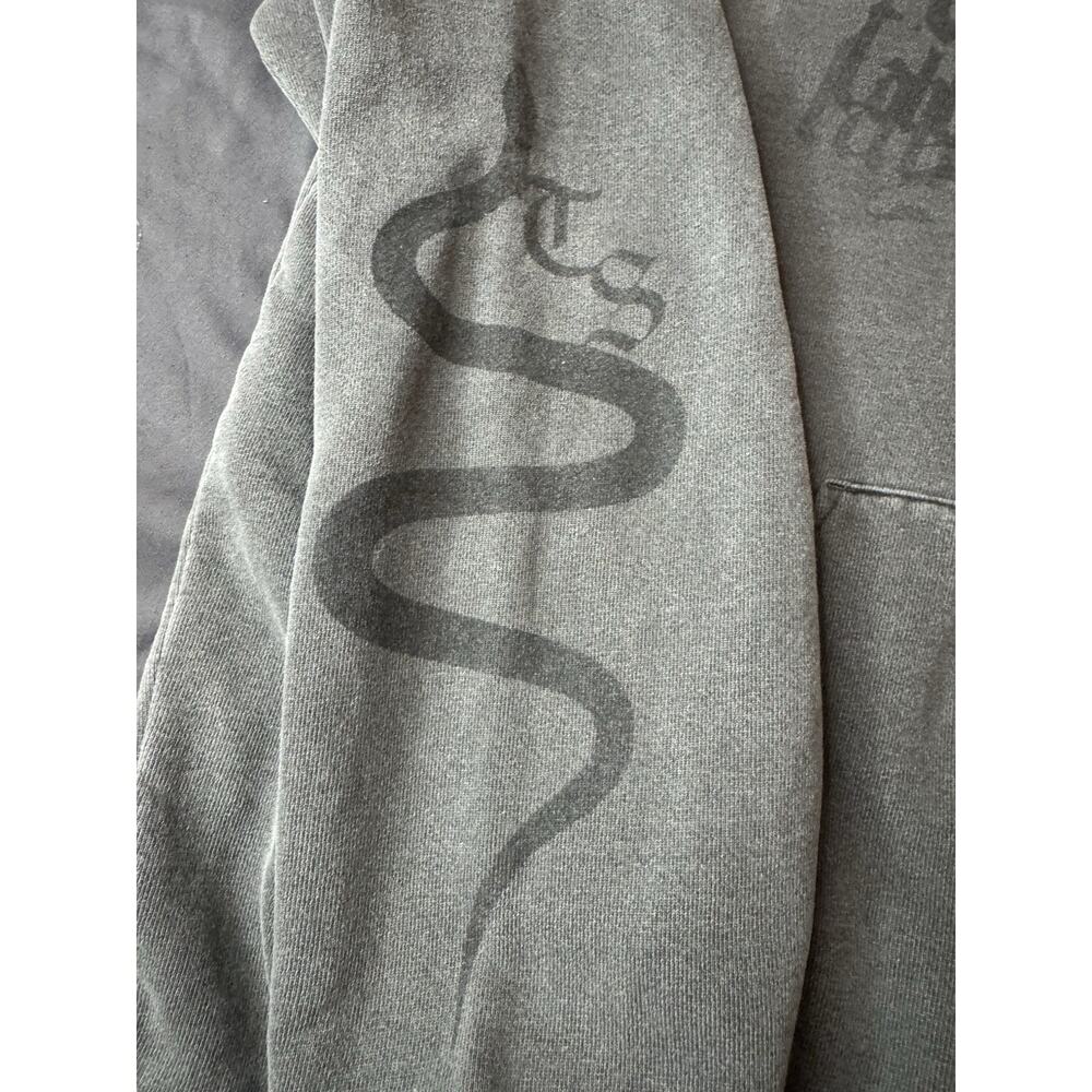Official Taylor Swift Reputation Hoodie M/L Oversized Heavyweight Gray Black - Picture 8 of 10
